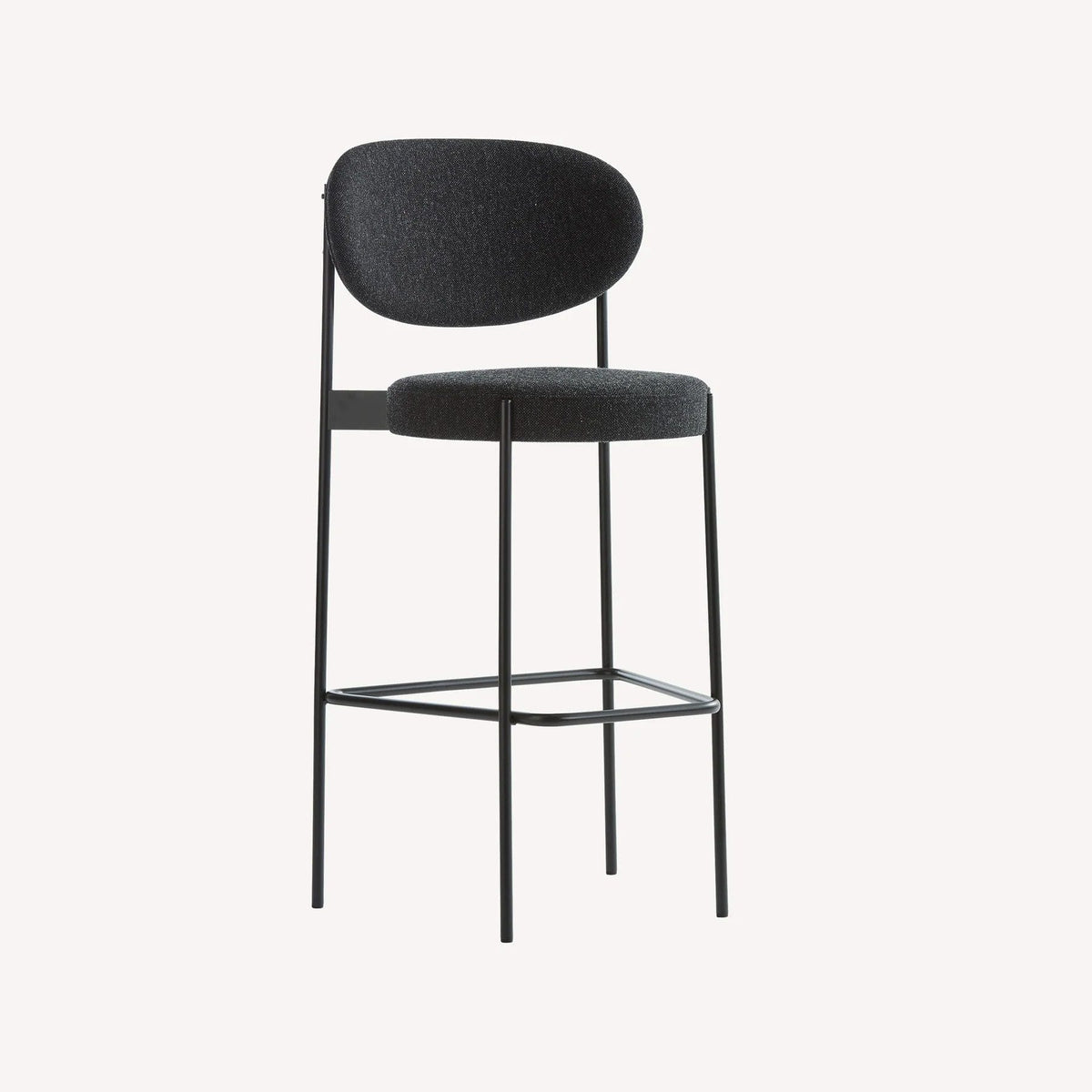 Series 430 Bar Stool, Black Frame, Model No: 910706, Group. 4, Dedar Karakorum 006, Ø46 x H110/Seat H75 cm