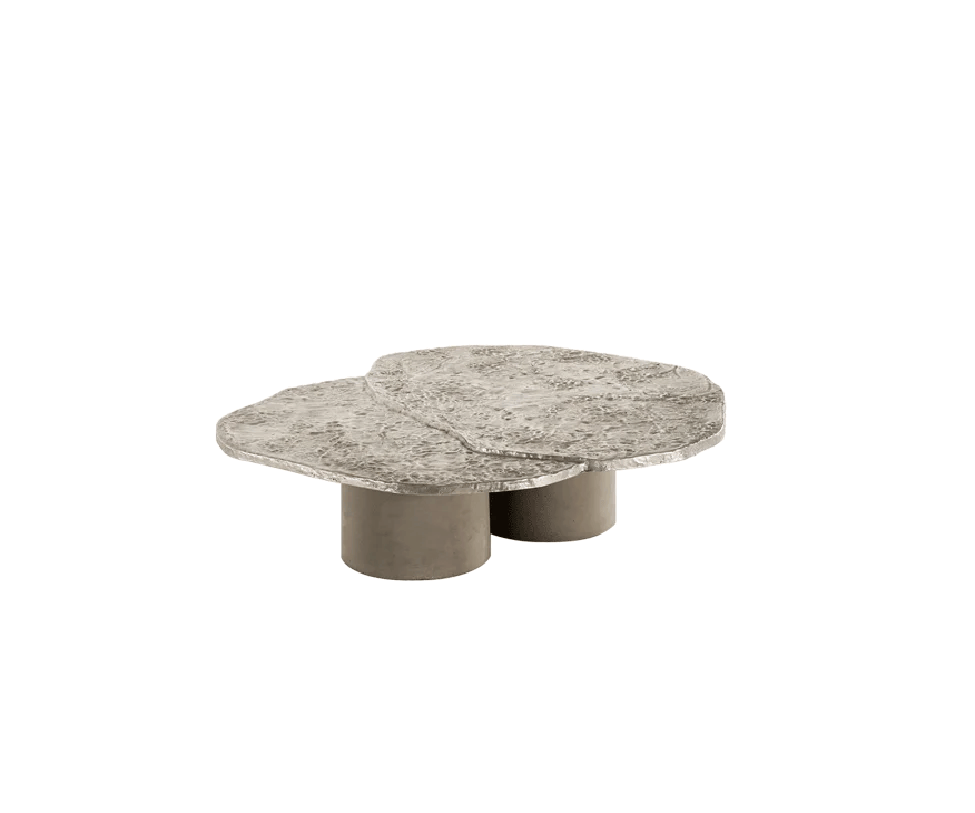 Brut Coffee Table, Grey Cement Base