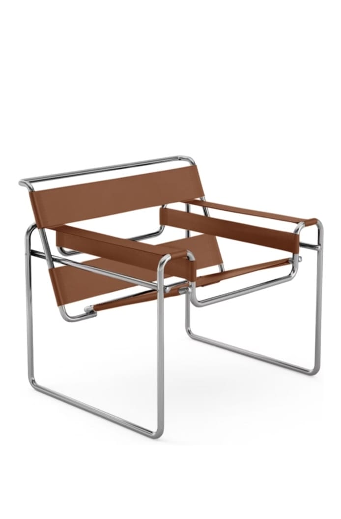 Wassily Lounge Chair, Spinneybeck Belting Leather, Cognac