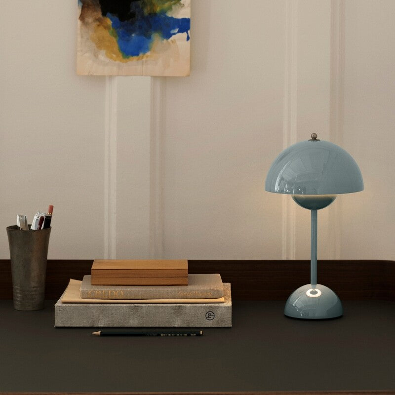 Flowerpot Portable Lamp VP9, Stone Blue