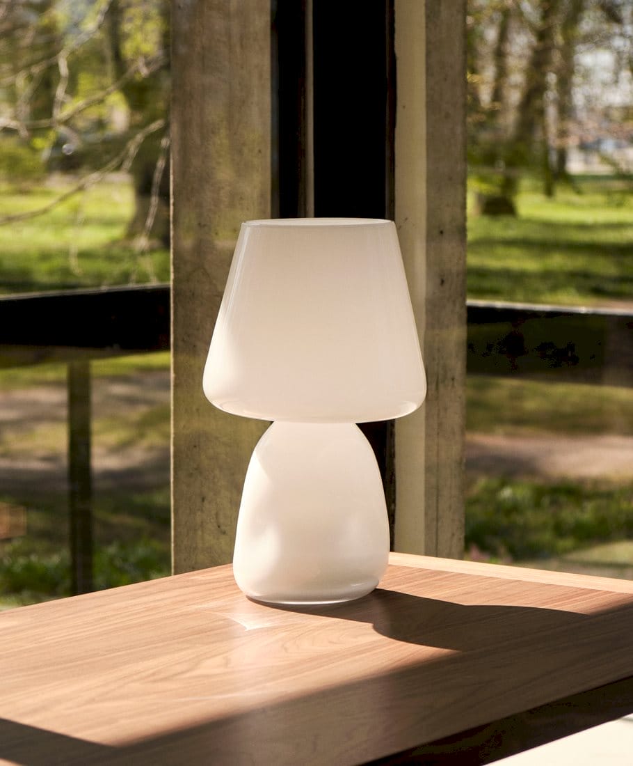 Apollo Table Lamp Shade-White Opal Glass