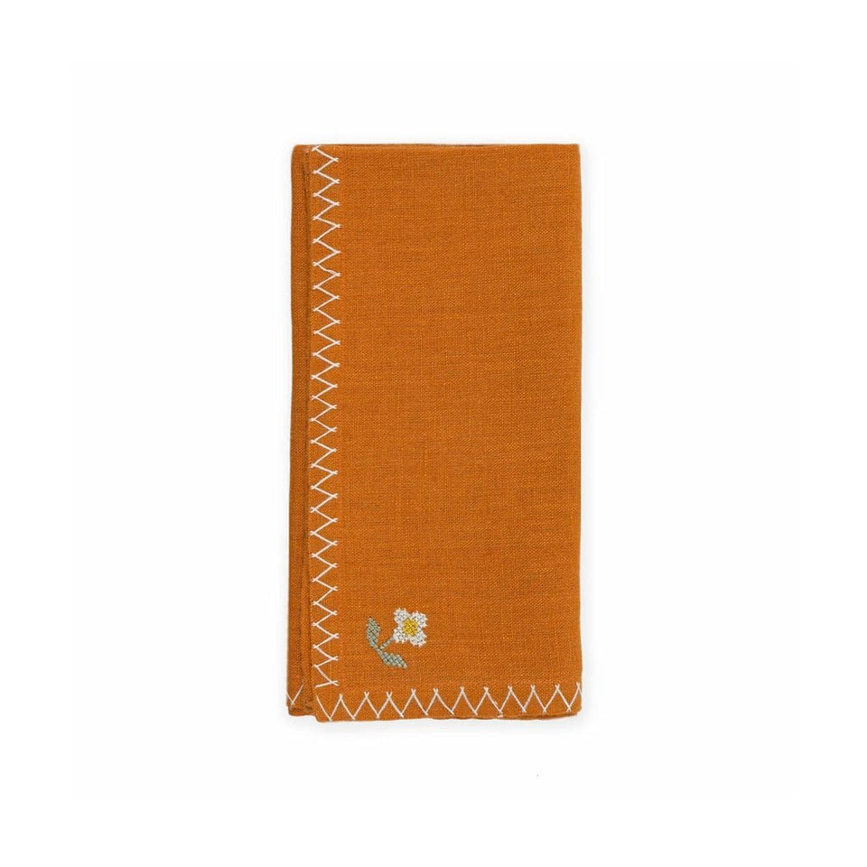Bloom Napkin, Orange, 46 x 46 cm