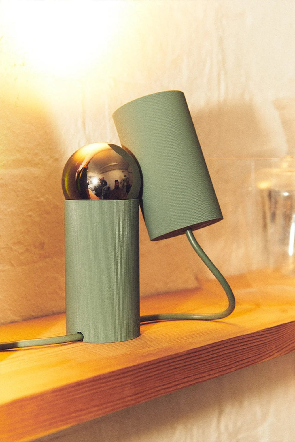 Bilboquet Table Lamp, Sage