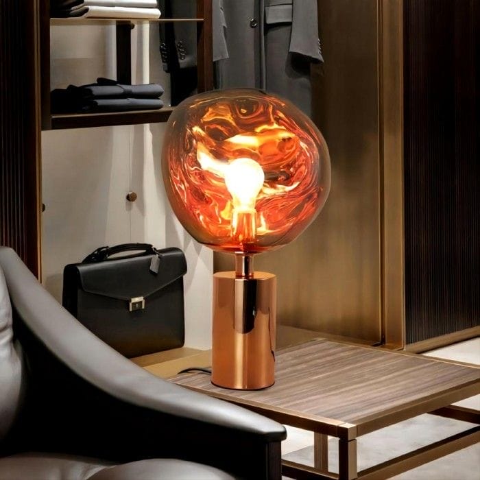 Melt Table Light, Polished Copper