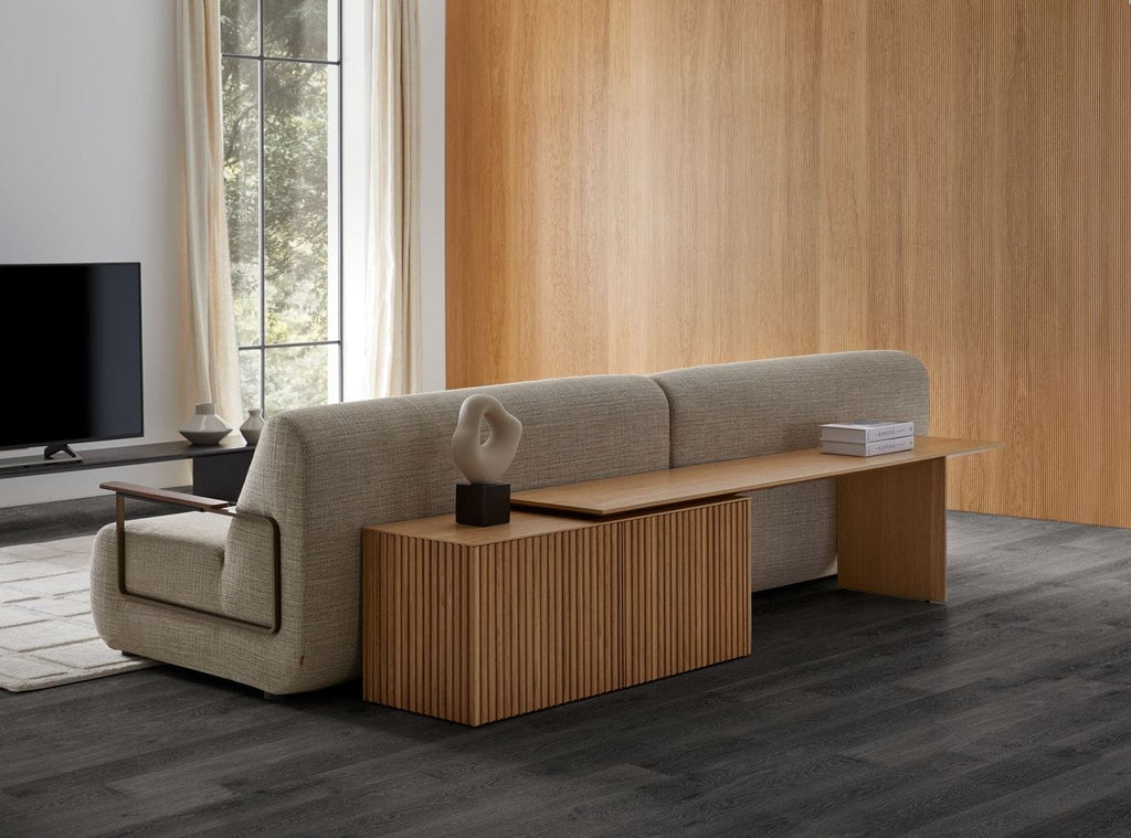 Velasca Extensible Sideboard in Ebony Stained Oak, 3 Doors, 200/271 cm