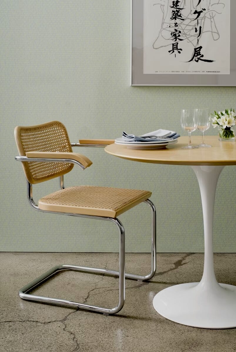 Cesca Arm Chair With Cane Seat & Back