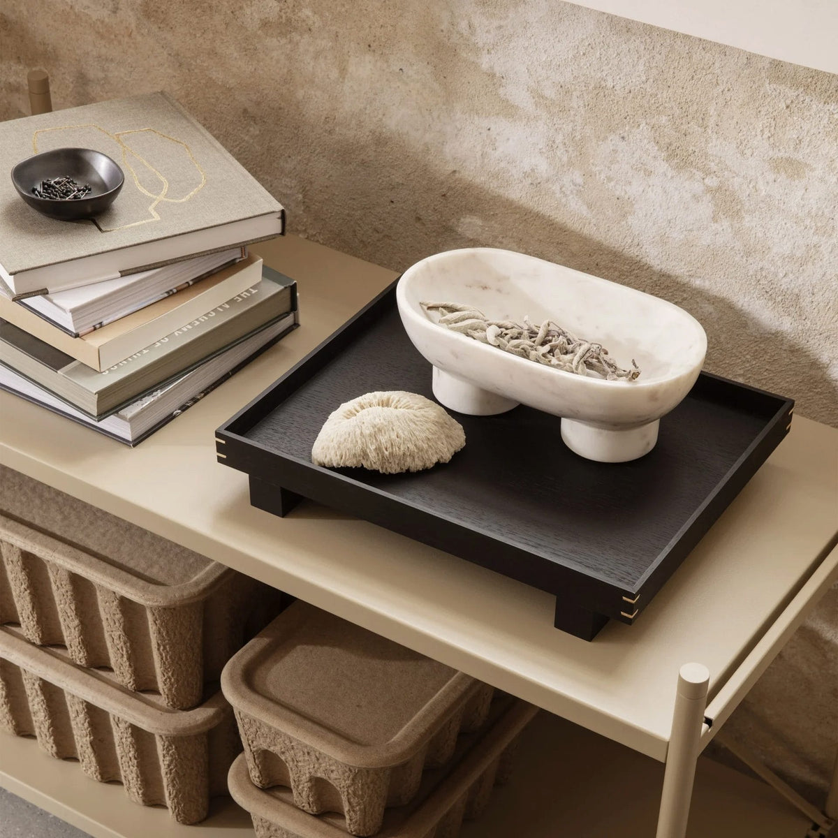 Bon Wooden Tray - Small - Black Painted Oak