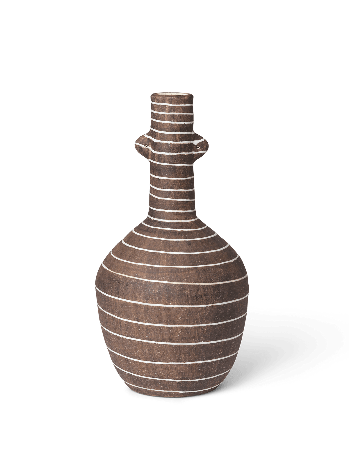 Brura Vase - Coffee/White, H32 cm