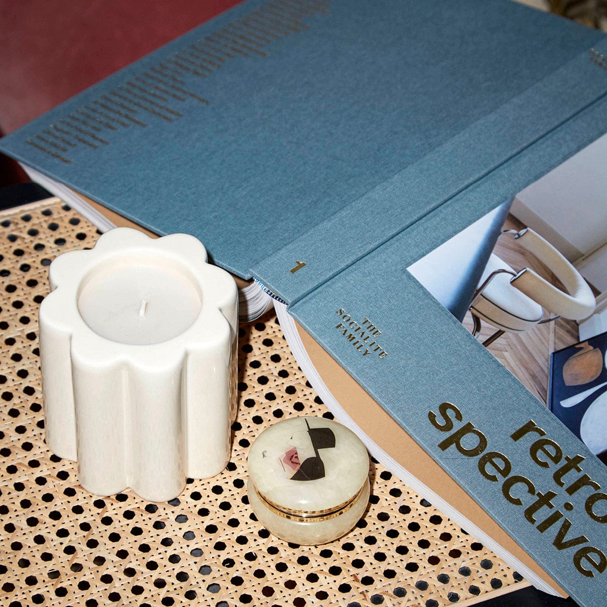 Candela Wood fire scented candle refill H8.5 x Ø6cm