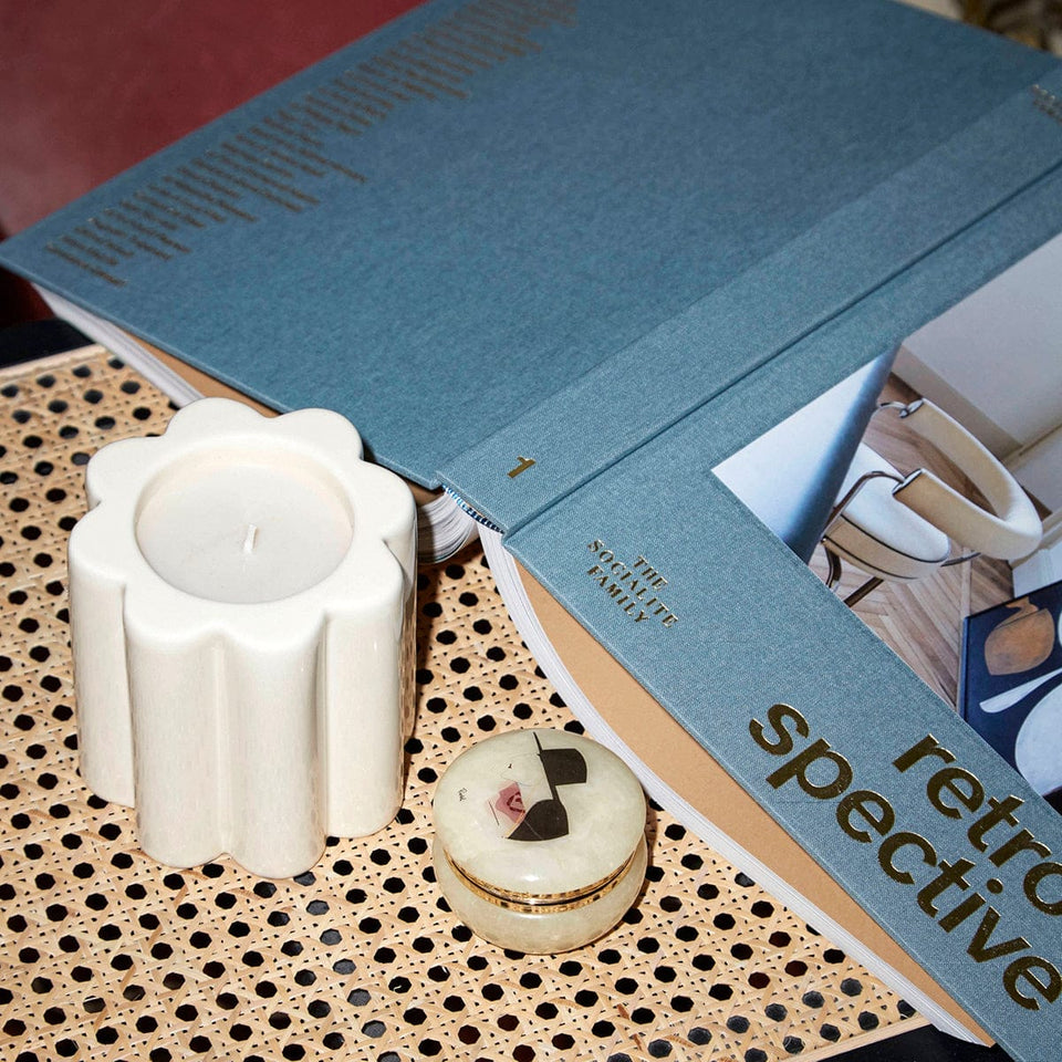 Candela Wood fire scented candle refill H8.5 x Ø6cm