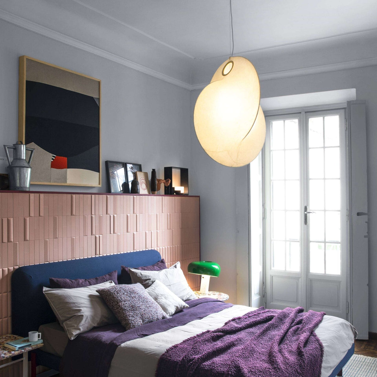 Overlap S1 Ceiling Lamp - White, Ø65 cm