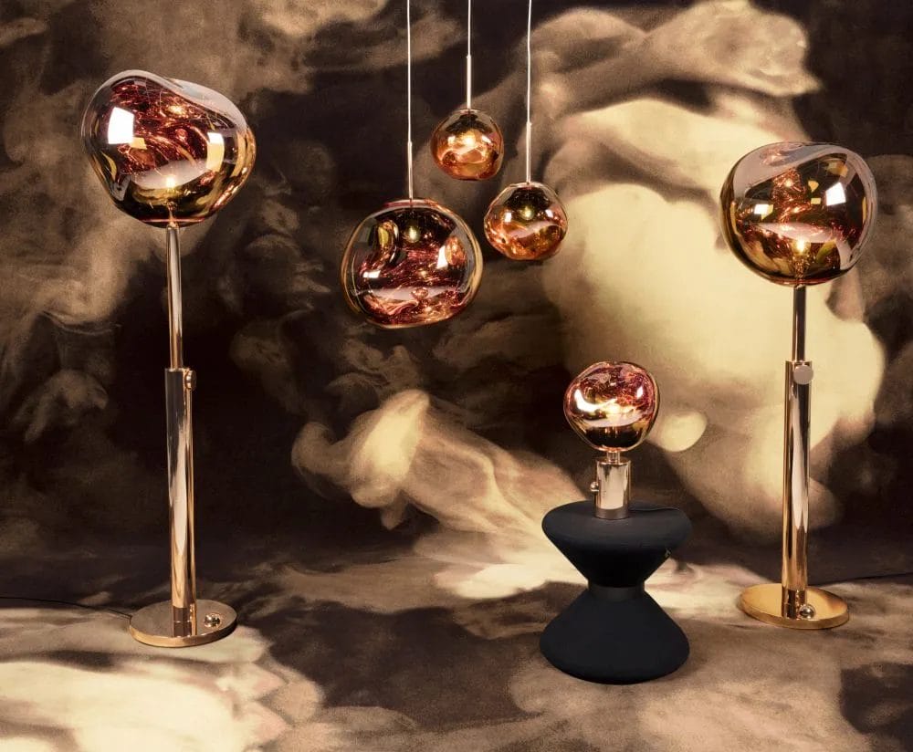Melt Table Light, Polished Copper