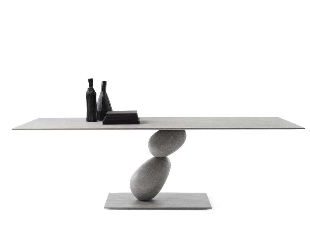 Matera Rectangular Table, With Metal Structure And MDF Top 220cm