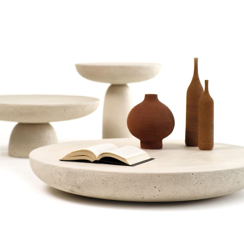 OLO Concrete Coffee/Side Table, Ivory 1, Ø50 cm