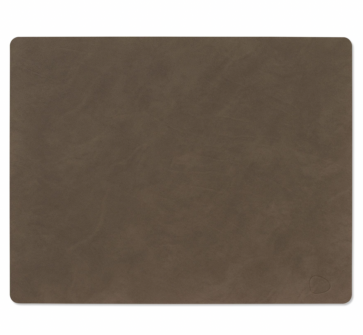 Dinner Mat Square – Leather Nupo Color: Caviar Size: L 35 × 45cm