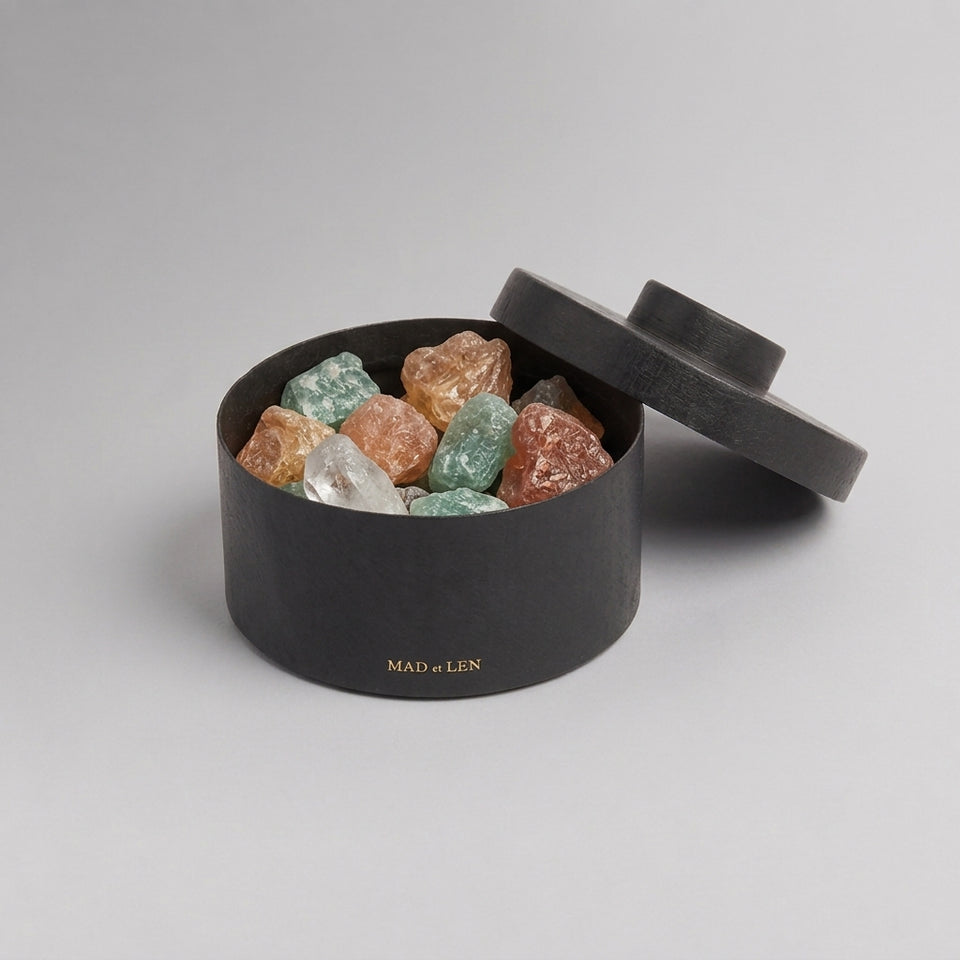 SMALL FLAT POT POURRI GREEN+ Amber12x5 (LILI NEROLI)+ refilling