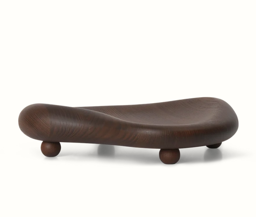 Cairn Centrepiece , Dark Brown, Ø: 32 x W: 33.8 x H: 7.9 x D: 36 cm