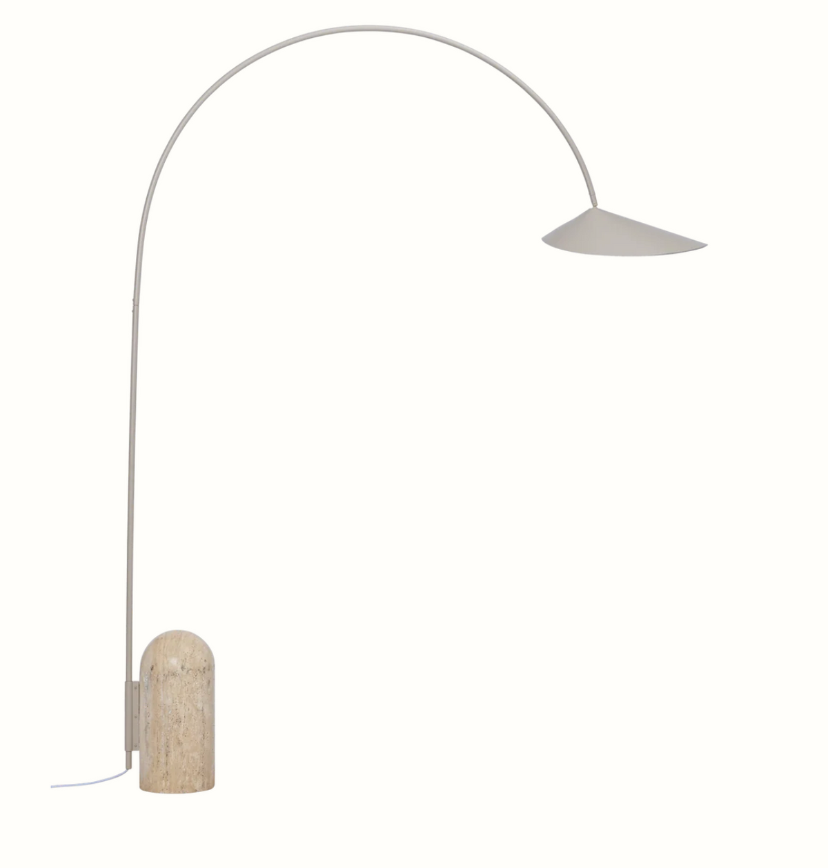 Arum Arched Floor Lamp, Cashmere, W: 155 x H: 205 x D: 40 cm
