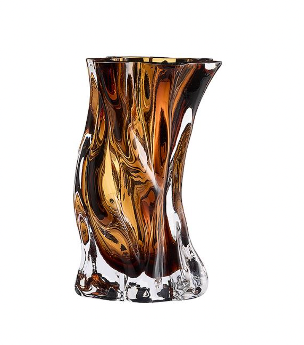Vena vase S Amber - L15,2xW14,7xH24,5cm