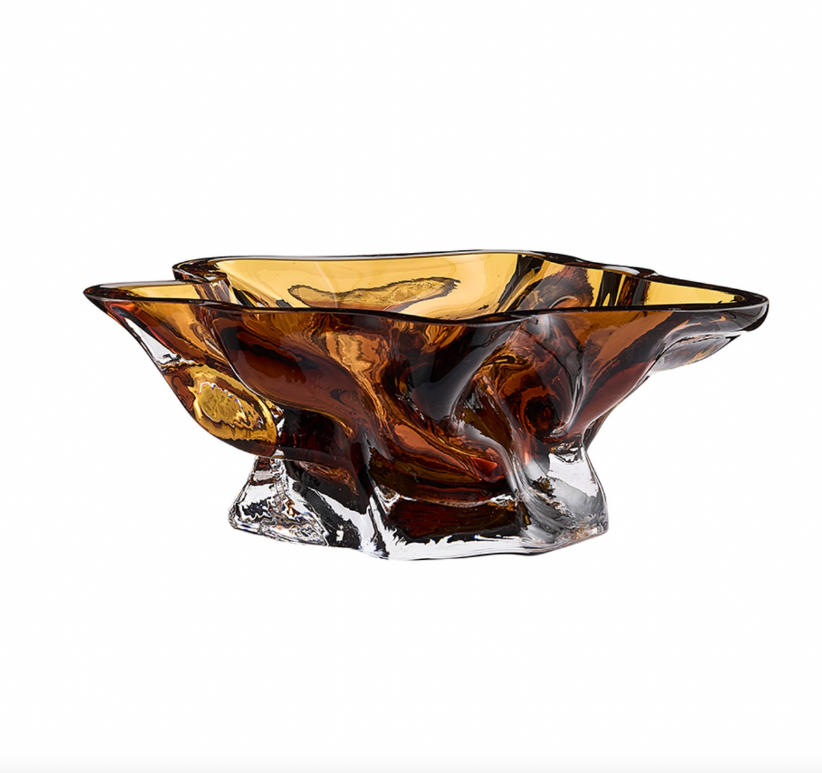 Vena bowl Amber - L34,8xW29xH12,6cm