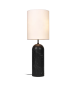 Gravity Floor Lamp XL High, Canvas, Black Marble ,Shade Ø45 x H57 cm, Stand 65 cm, 130h cm
