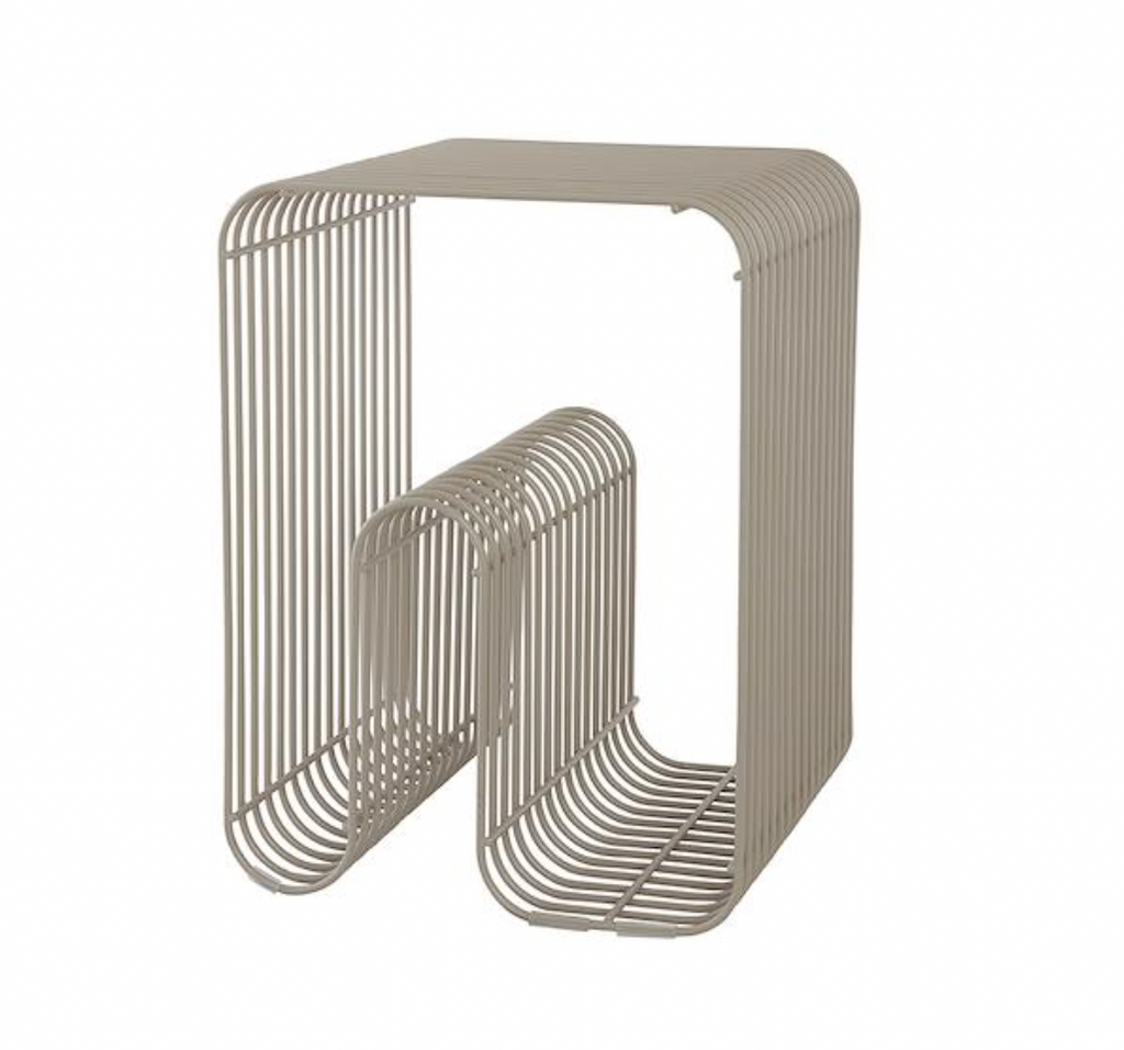 CURVA stool Taupe - L32,4 x W32,4 x H43cm
