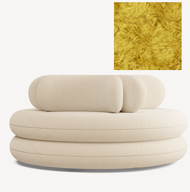 Easy Sofa H76 cm Ø170 cm Seat height 44 cm , Argo by Raf Simons - 443, Cat F