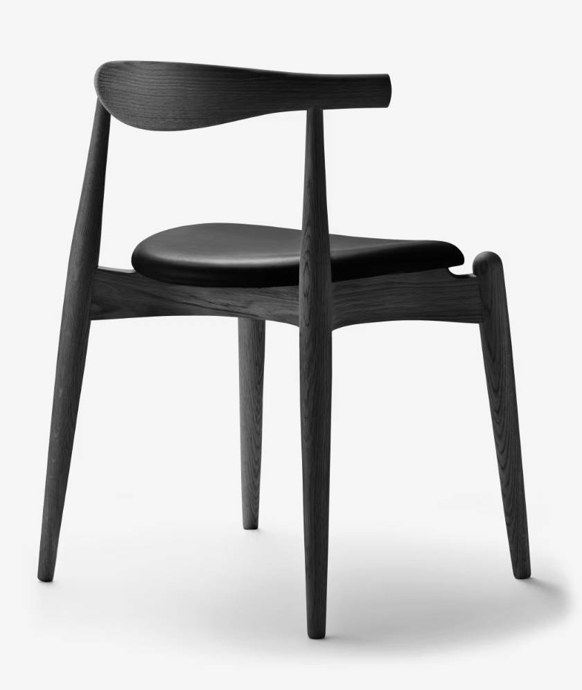 CH20 Elbow Chair Upholstery: Graded-In, Loke 7150 Frame/Leg: Wood - Black Stain