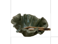 The ruffle bowl, Green