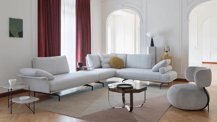 Avant-Après Sofa, Composition 356 x 253cm, Fabric Avant-Après col 18