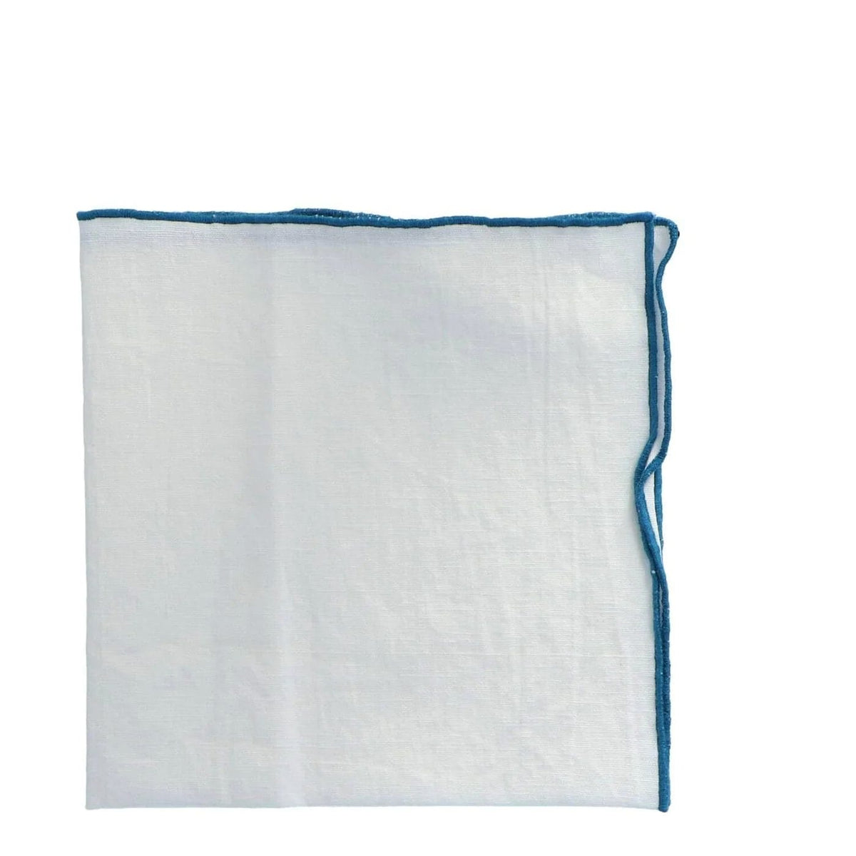 Toile Mimi Napkins, Blanc/Bourdon Canard, 45 x 45 cm