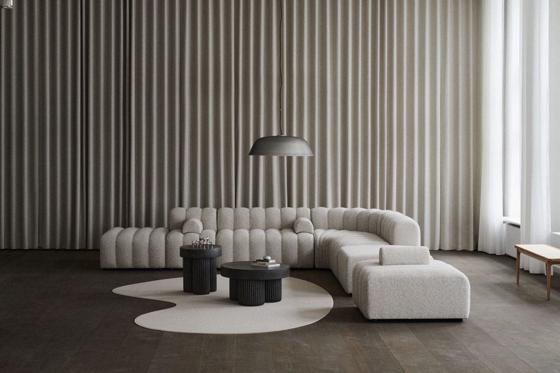 Studio Sofa - Setup 4, Barnum Col 03, W230 x L270 cm