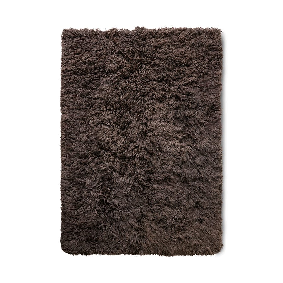 Fluffy rug espresso, 200x300cm