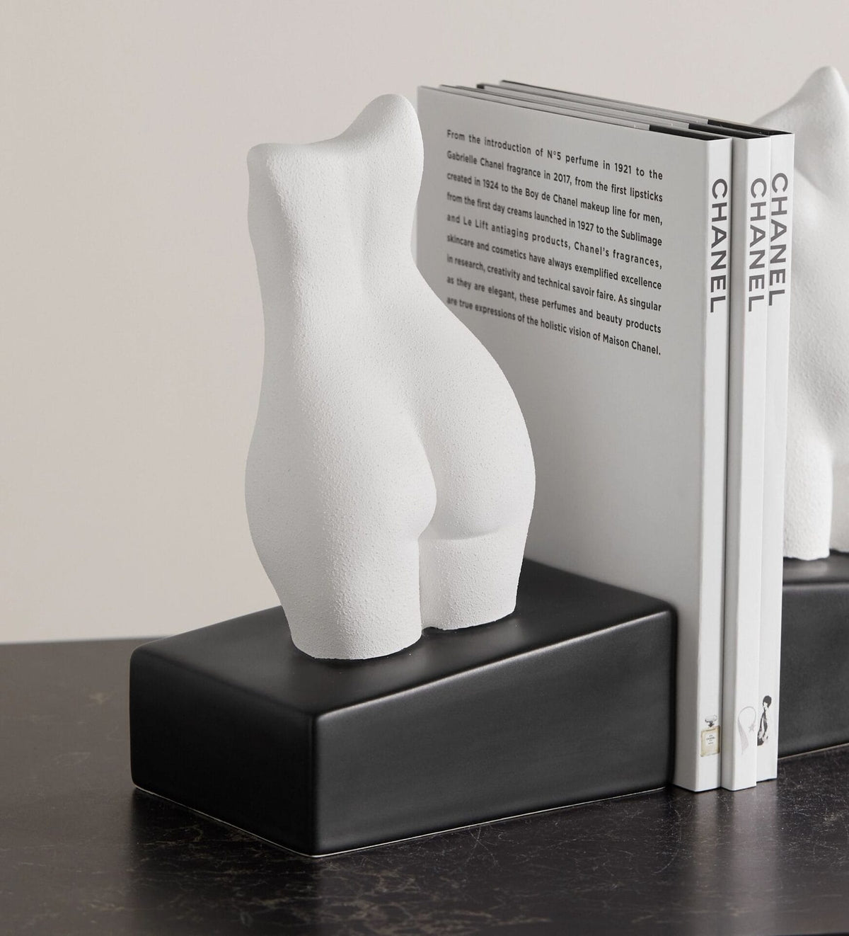 Happy (Book) Ending, Left, Earthenware, B&W