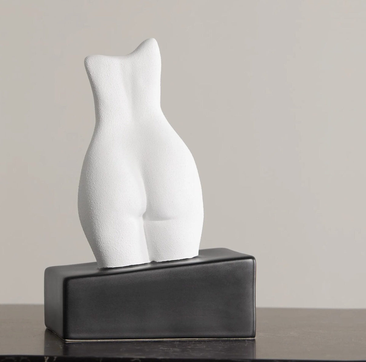 Happy (Book) Ending, Left, Earthenware, B&W