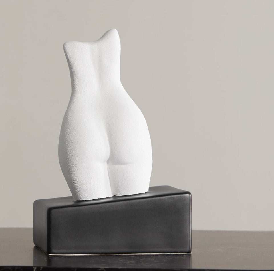 Happy (Book) Ending, Left, Earthenware, B&W