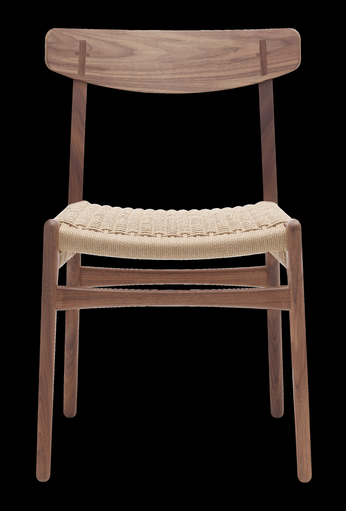 CH23 Chair, Walnut Oil, Natural paper cord, Solid wood frame, veneer back, W50.5 x H78.5 cm