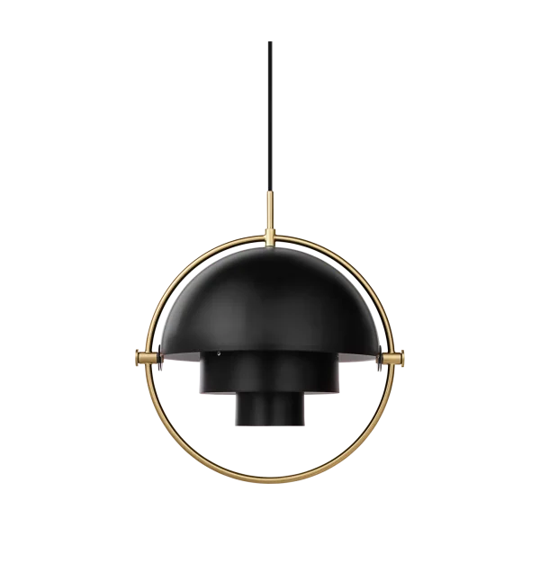 Multi-Lite Pendant, Shade Black Brass, Base Black Brass