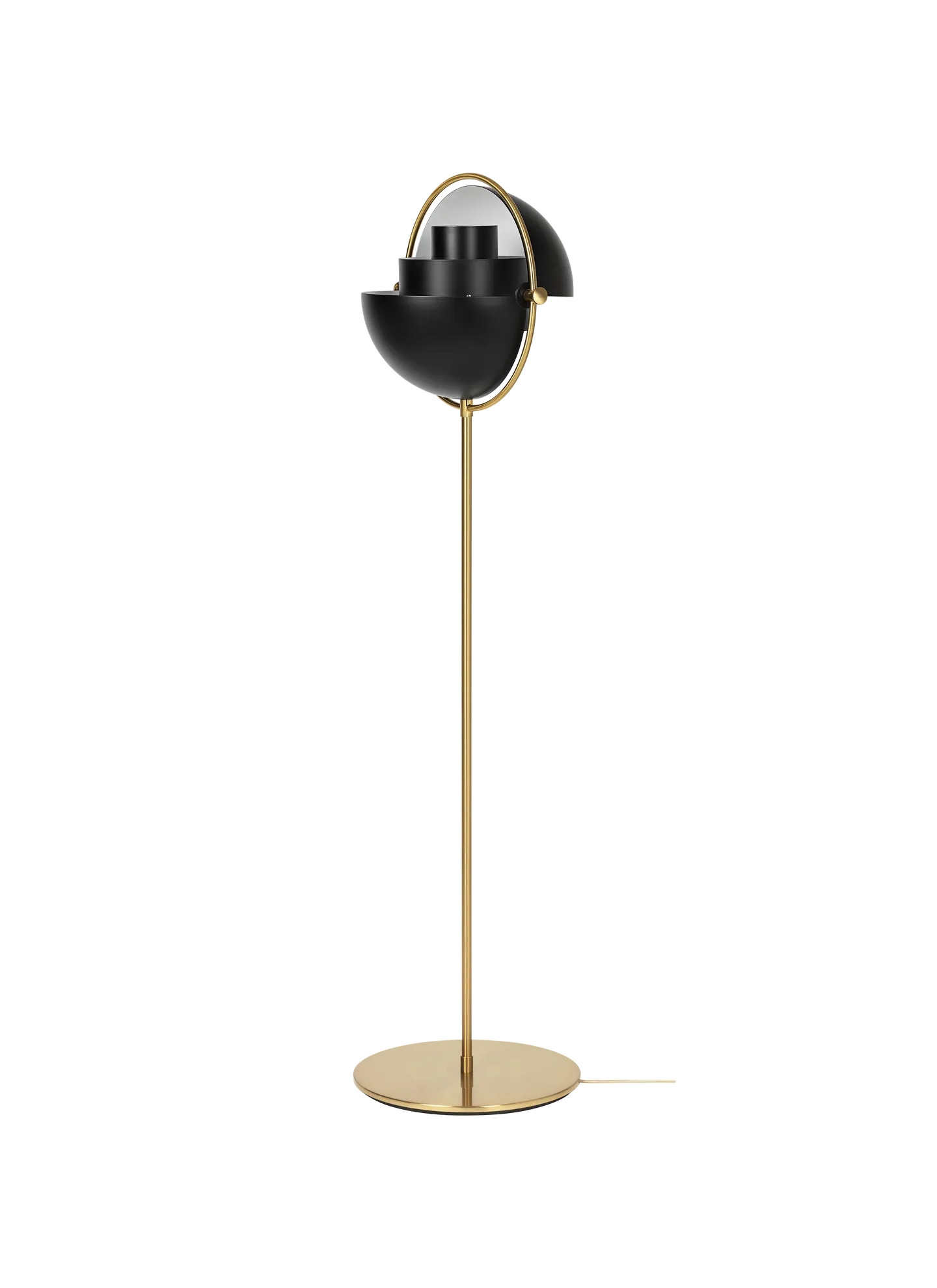 Multi-Lite Floor Lamp, UK, Shade: Soft Black Semi Matt