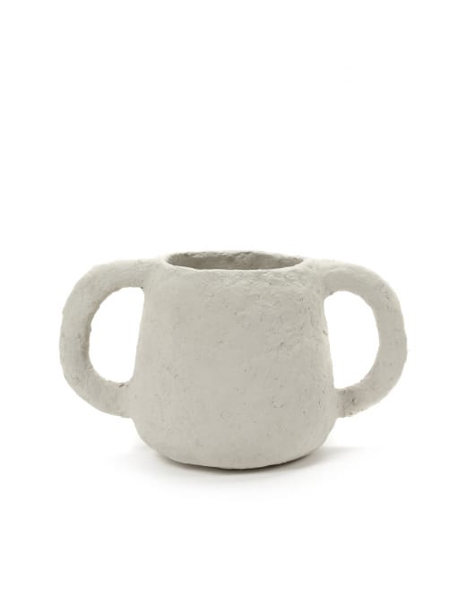Pot S Earth, Beige, Paper Mache