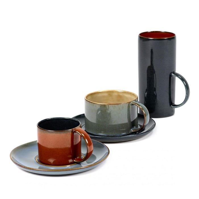 Coffee Cup, Misty Grey/Smokey Blue, Stoneware