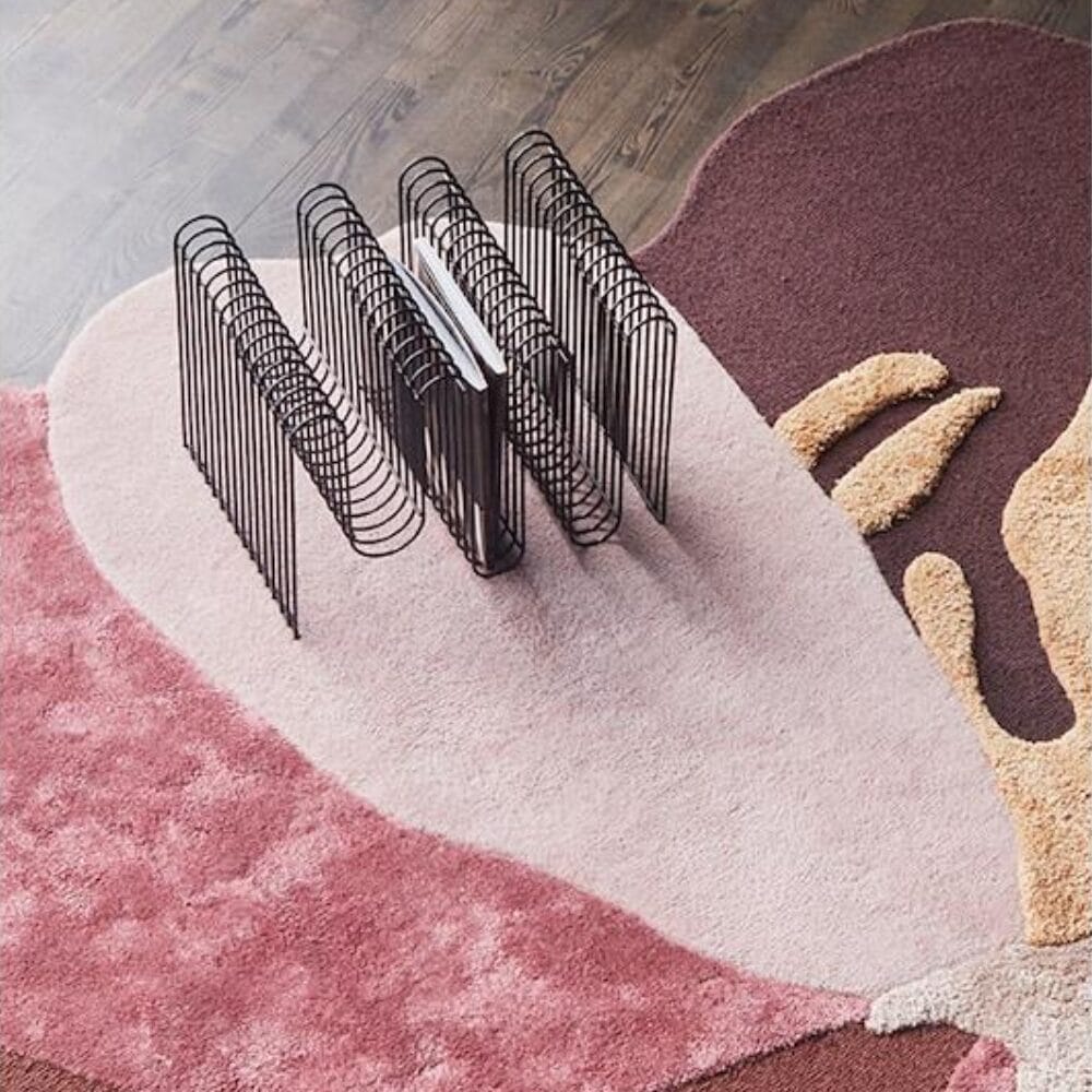 Curva Magazine Holder, Black - Clay