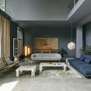 Doric Coffee Table - Rectangle, Electric Grey Table - Image 2