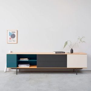 Landscape 577432_tek, Component with a Left Door, Component with a Open Component, Component with a Left Door (Merged Leftside), A Layered Component: Drawer (18 cm) / Drawer (18 cm) (Merged Rightside), Plates/Layers, Metal Frame 228 cm - Image 2