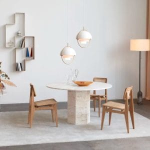 Multi-Lite Pendant, Shade White Semi Matt, Base Brass - Image 2