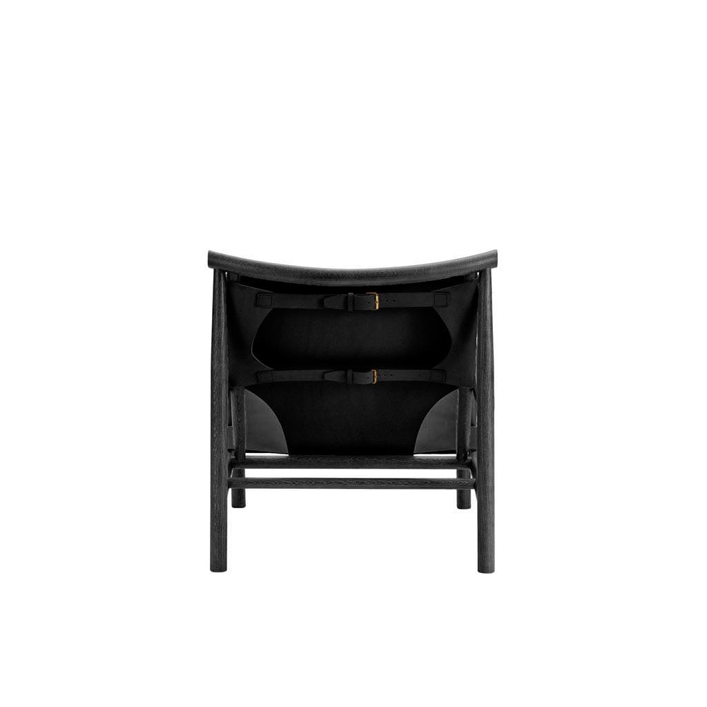 Samurai Chair, FSC Certified Oak, Sørensen Saddle Leather, Black , Black Oak