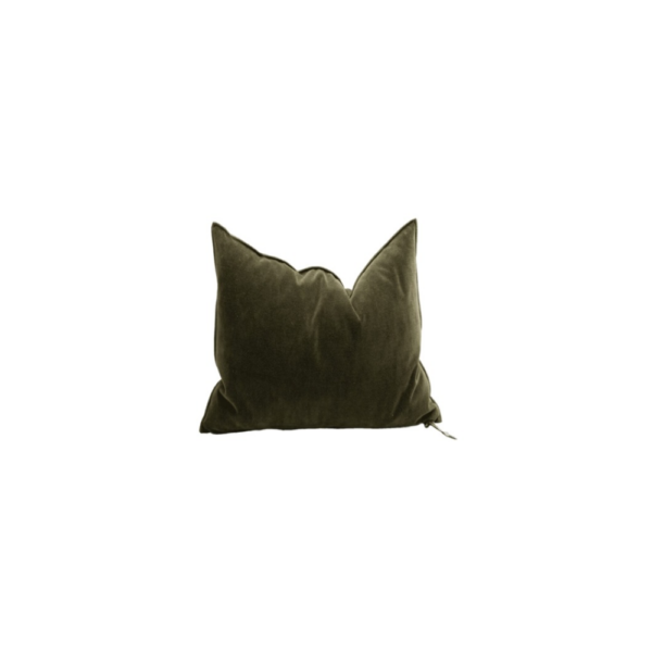 Toile Nomade Cushion, Kaki, 50 x 50 cm