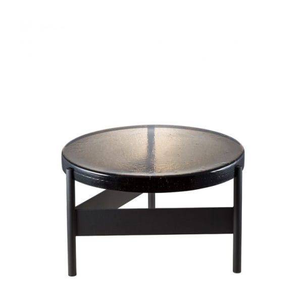 Alwa Two Big, Smokey Glass, Black Base Ø56 cm