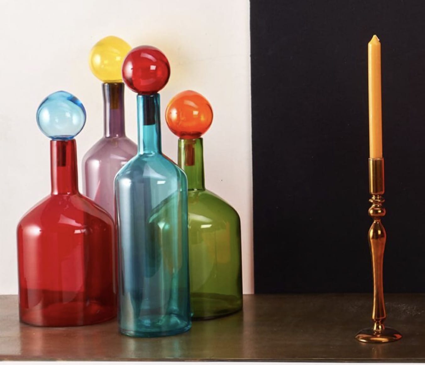 Bubbles & Bottles L, Multi-Colour (Set 4)