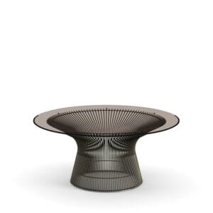Platner Side Table, Bronze, Bronze Glass, Ø91.5 cm